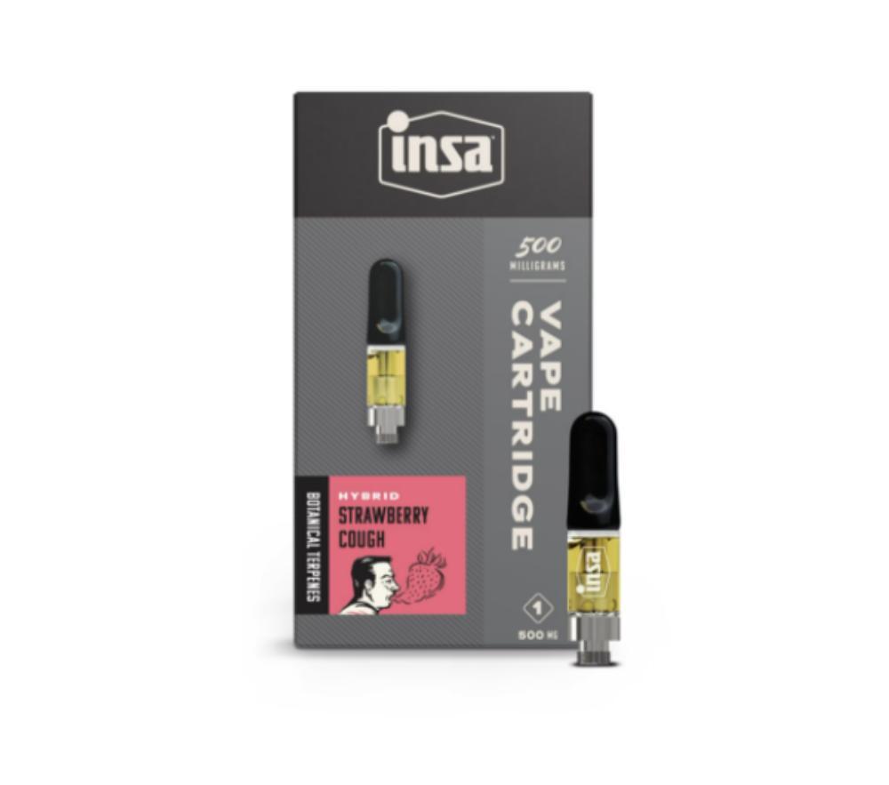 Buy I N S A Strawberry Cough 1g Distillate Vape 510 I N S A